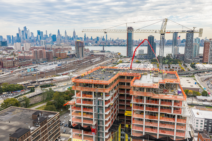 SJP Partnership Tops Out The Lucy, 444-Unit Luxury Apartment Tower in Jersey City